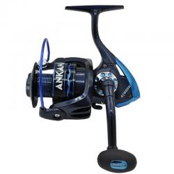2 X LINEAEFFE Sol Float / Spinning Fishing Reel With Line BLUE